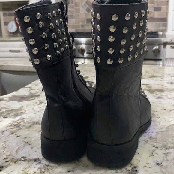 CA Collection by Carrini “Elektra”Nailhead Combat Boots - Picture 8 of 8